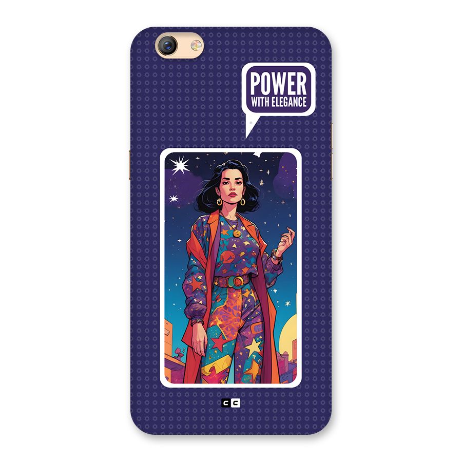 Power With Elegance Back Case for Oppo F3 Plus
