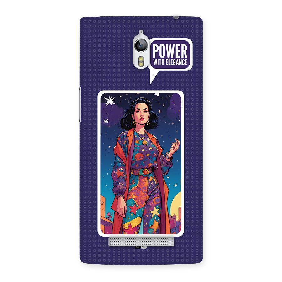 Power With Elegance Back Case for Oppo Find 7