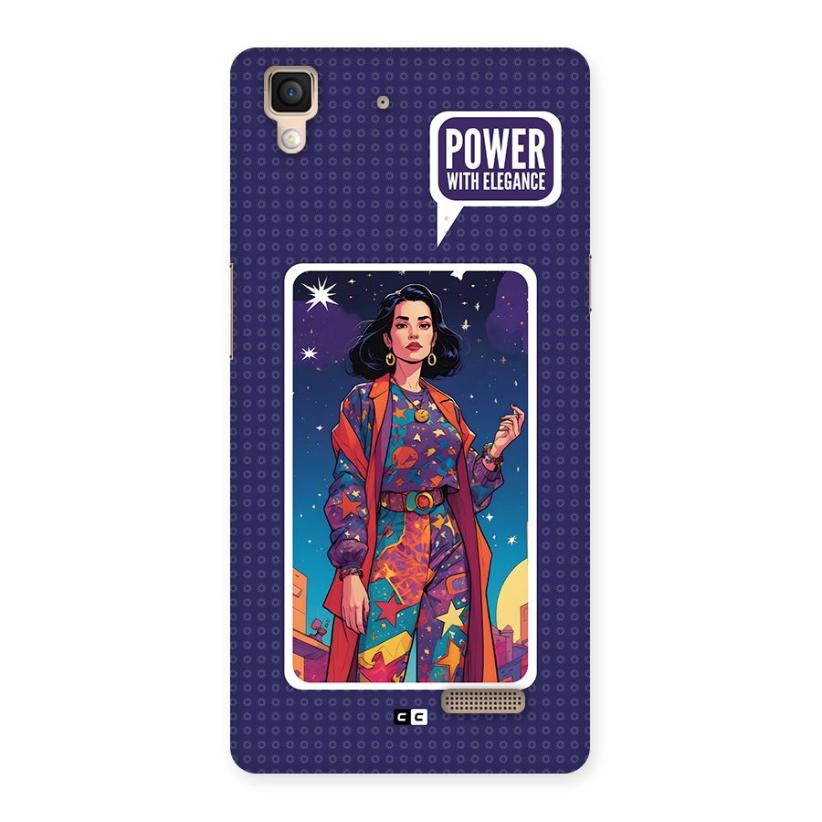 Power With Elegance Back Case for Oppo R7