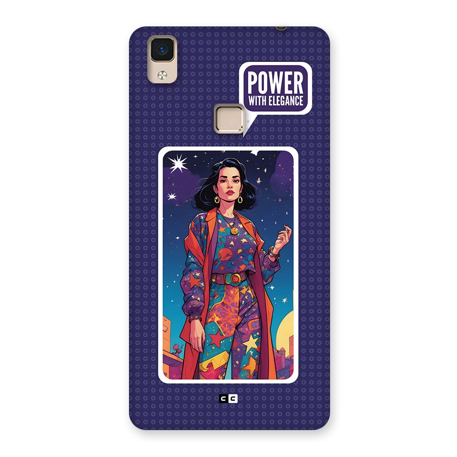 Power With Elegance Back Case for V3 Max