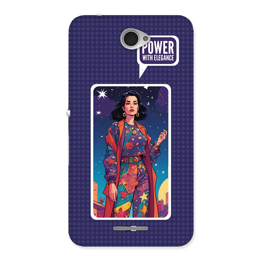 Power With Elegance Back Case for Xperia E4