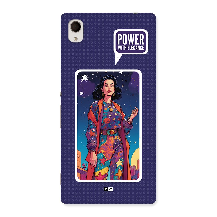 Power With Elegance Back Case for Xperia M4 Aqua
