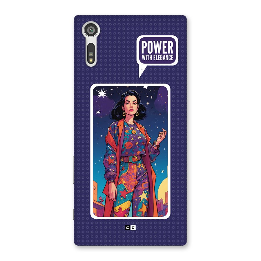 Power With Elegance Back Case for Xperia XZ