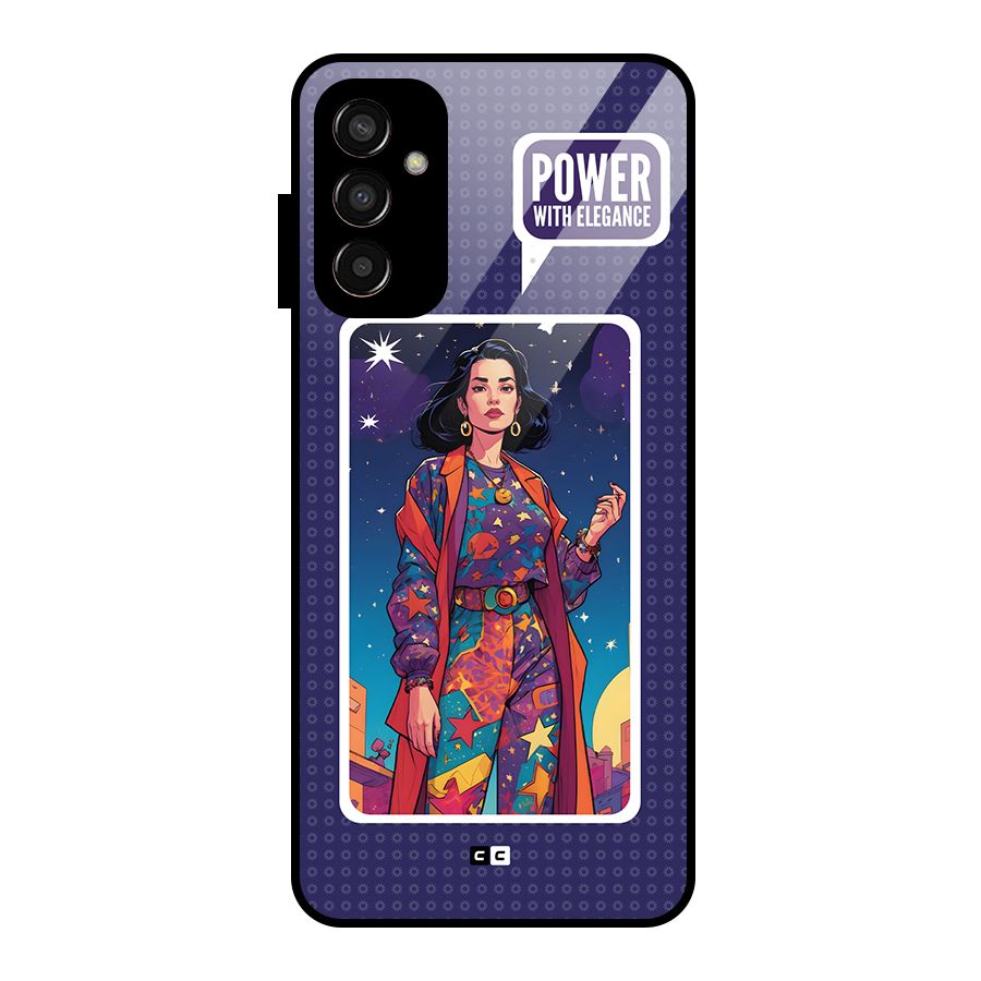 Power With Elegance Glass Back Case for Galaxy F13