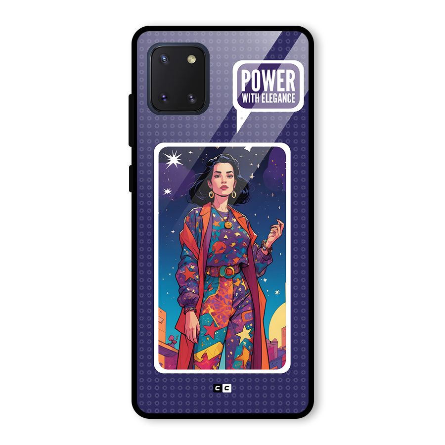 Power With Elegance Glass Back Case for Galaxy Note 10 Lite