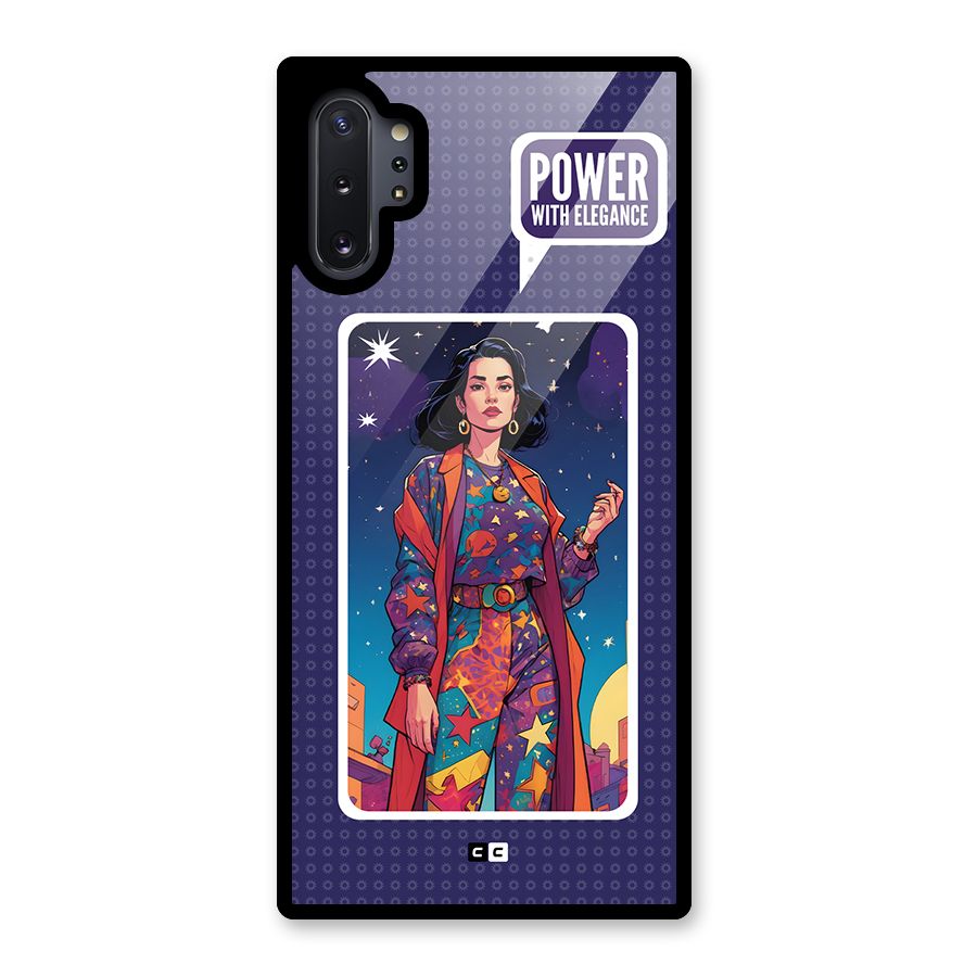 Power With Elegance Glass Back Case for Galaxy Note 10 Plus