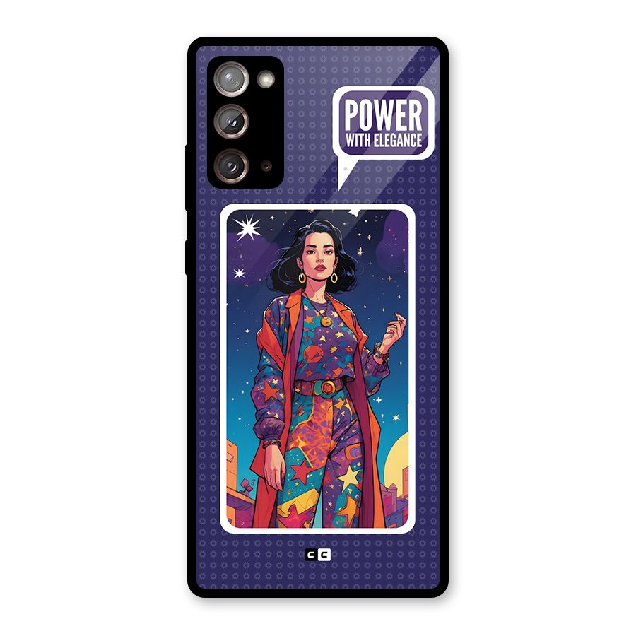 Power With Elegance Glass Back Case for Galaxy Note 20