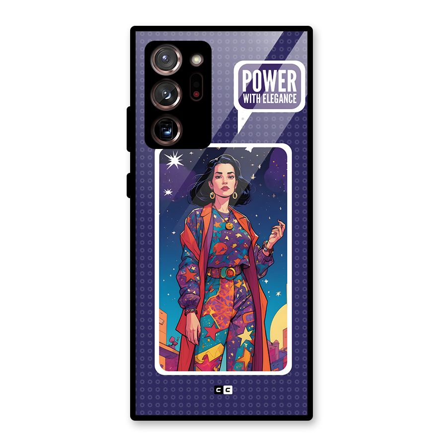 Power With Elegance Glass Back Case for Galaxy Note 20 Ultra 5G