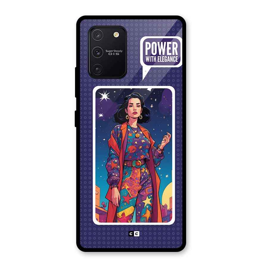 Power With Elegance Glass Back Case for Galaxy S10 Lite