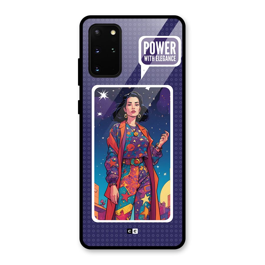 Power With Elegance Glass Back Case for Galaxy S20 Plus