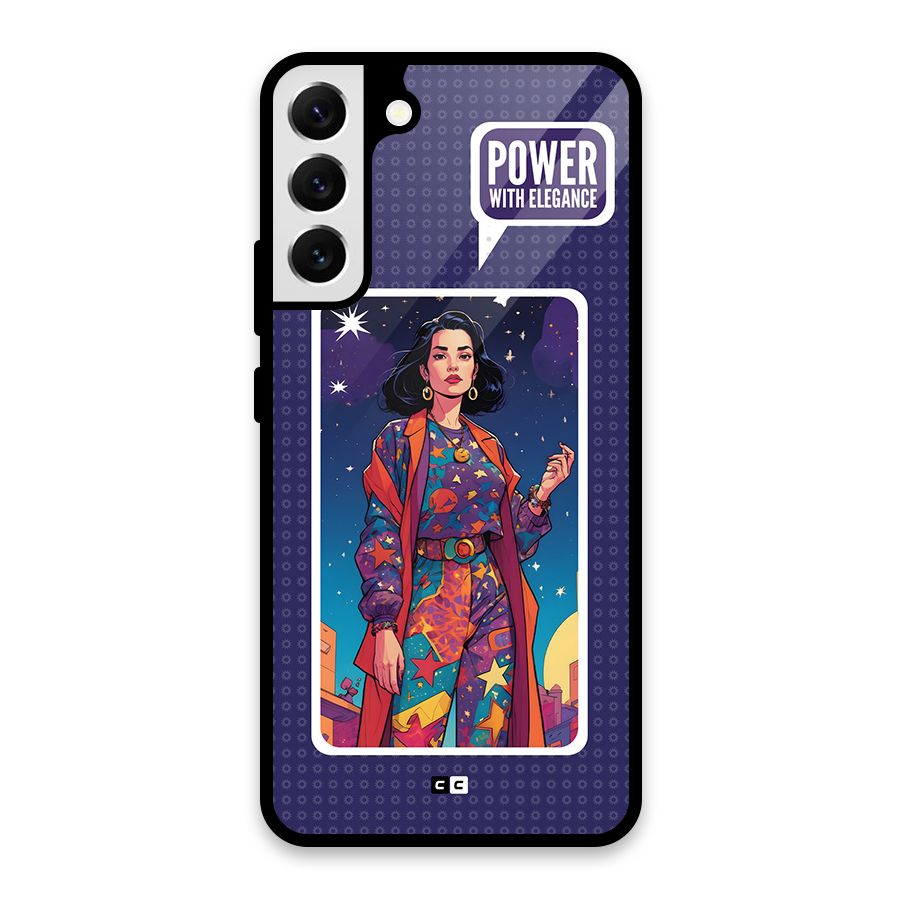 Power With Elegance Glass Back Case for Galaxy S22 Plus 5G