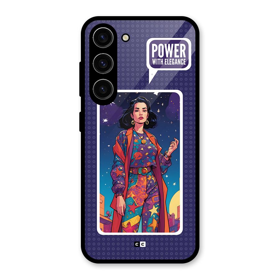 Power With Elegance Glass Back Case for Galaxy S23