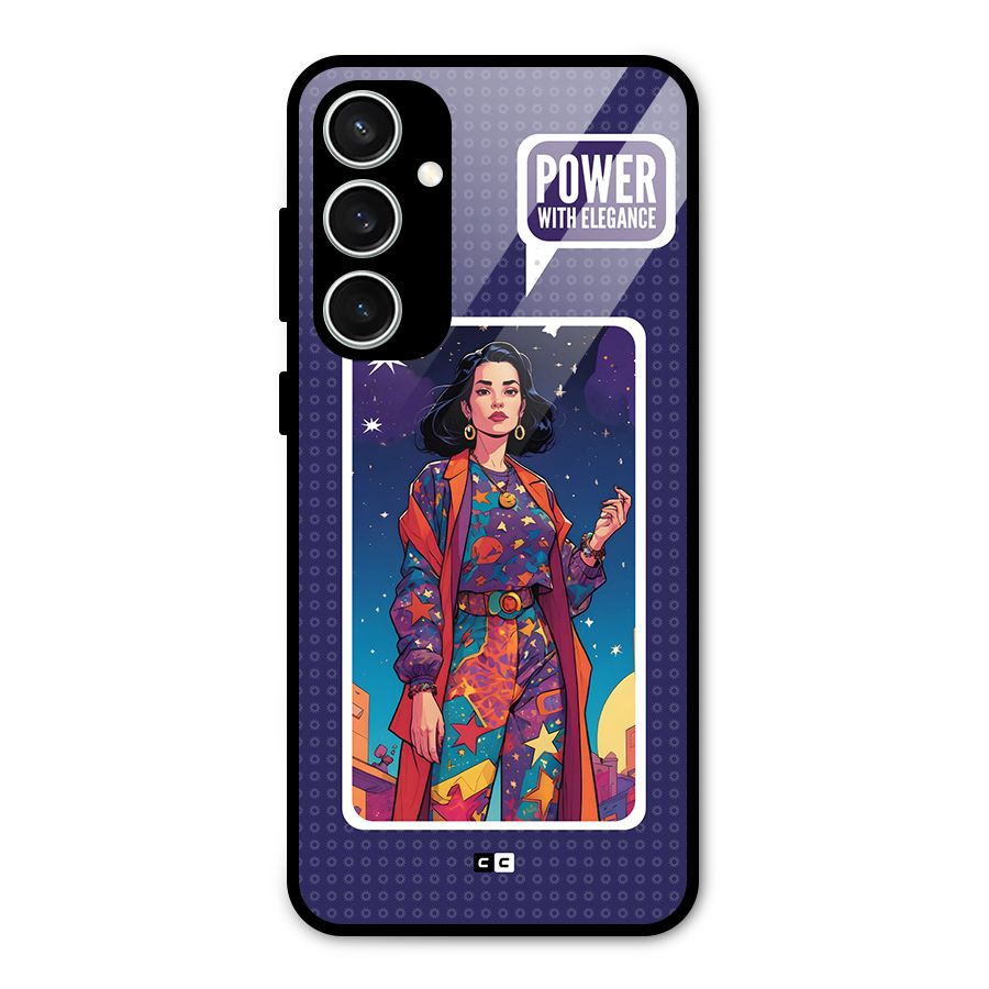 Power With Elegance Glass Back Case for Galaxy S23 FE