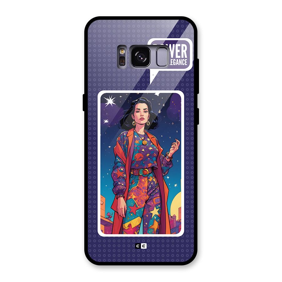 Power With Elegance Glass Back Case for Galaxy S8