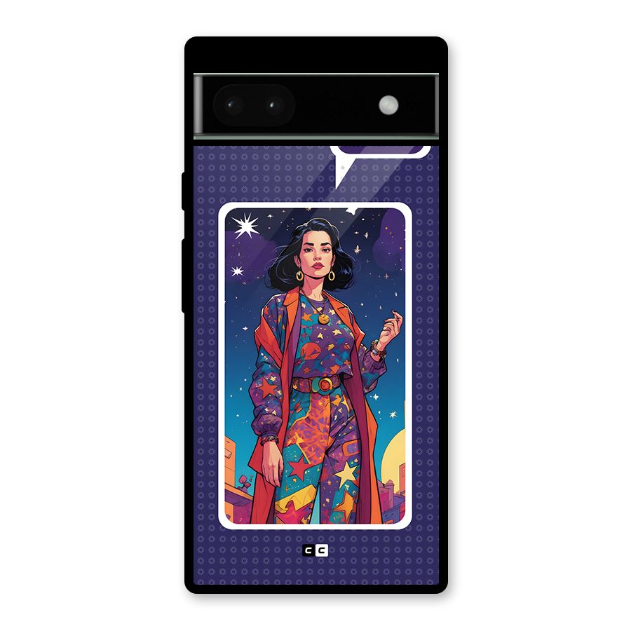 Power With Elegance Glass Back Case for Google Pixel 6a