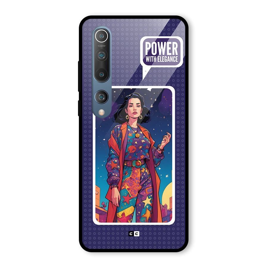 Power With Elegance Glass Back Case for Mi 10