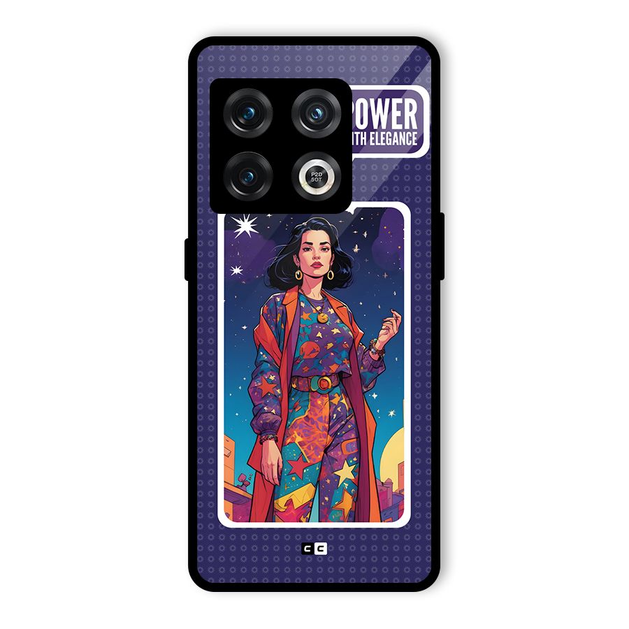 Power With Elegance Glass Back Case for OnePlus 10 Pro 5G