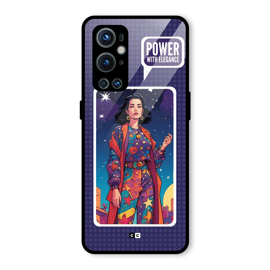 Power With Elegance Glass Back Case for OnePlus 9 Pro