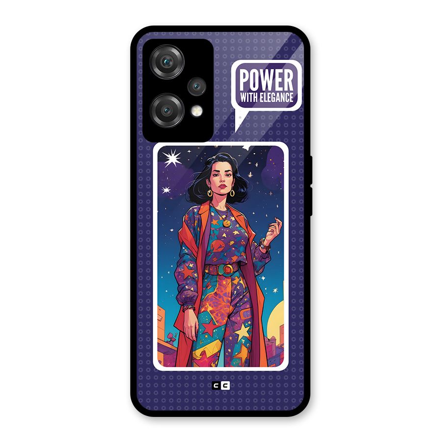 Power With Elegance Glass Back Case for OnePlus Nord CE 2 Lite 5G