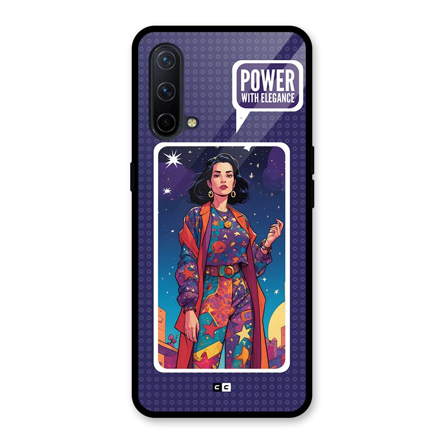 Power With Elegance Glass Back Case for OnePlus Nord CE 5G