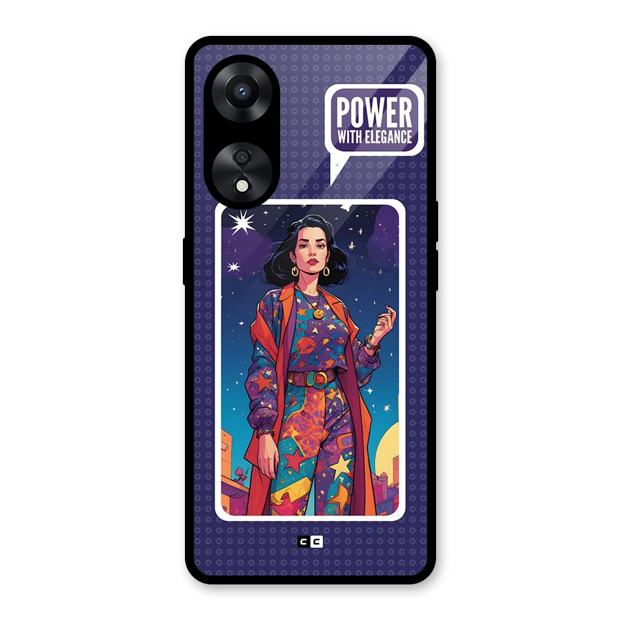 Power With Elegance Glass Back Case for Oppo A78