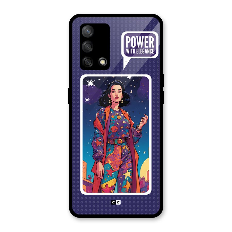 Power With Elegance Glass Back Case for Oppo F19