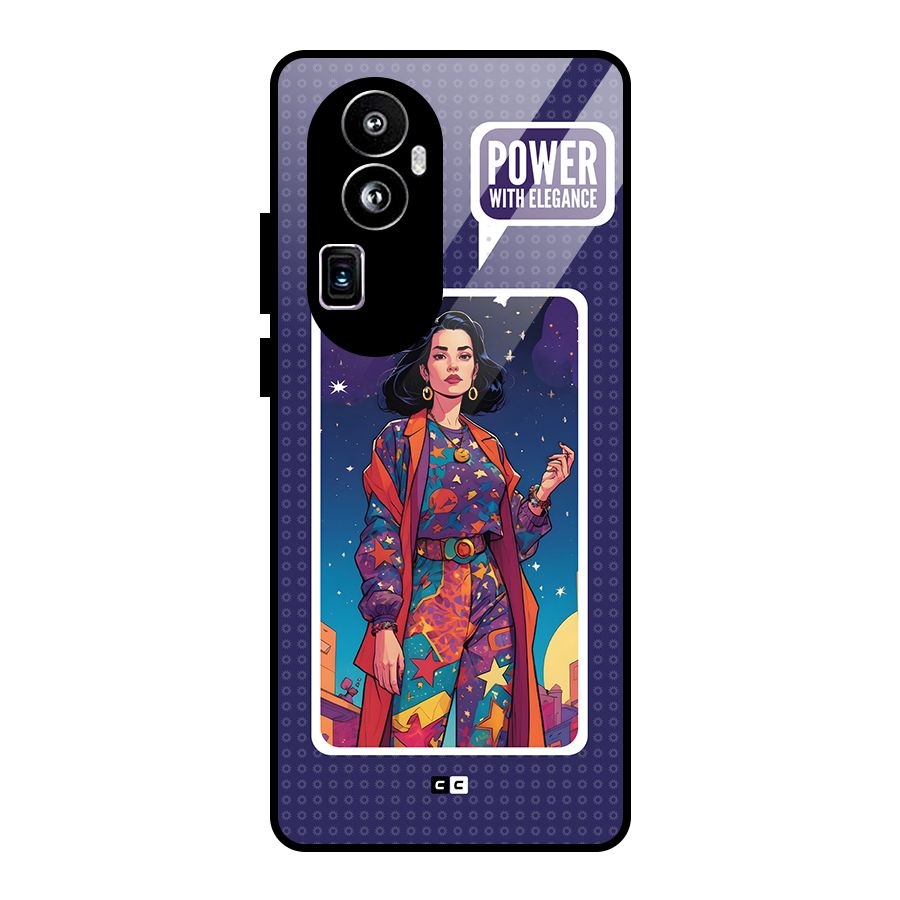 Power With Elegance Glass Back Case for Oppo Reno10 Pro Plus