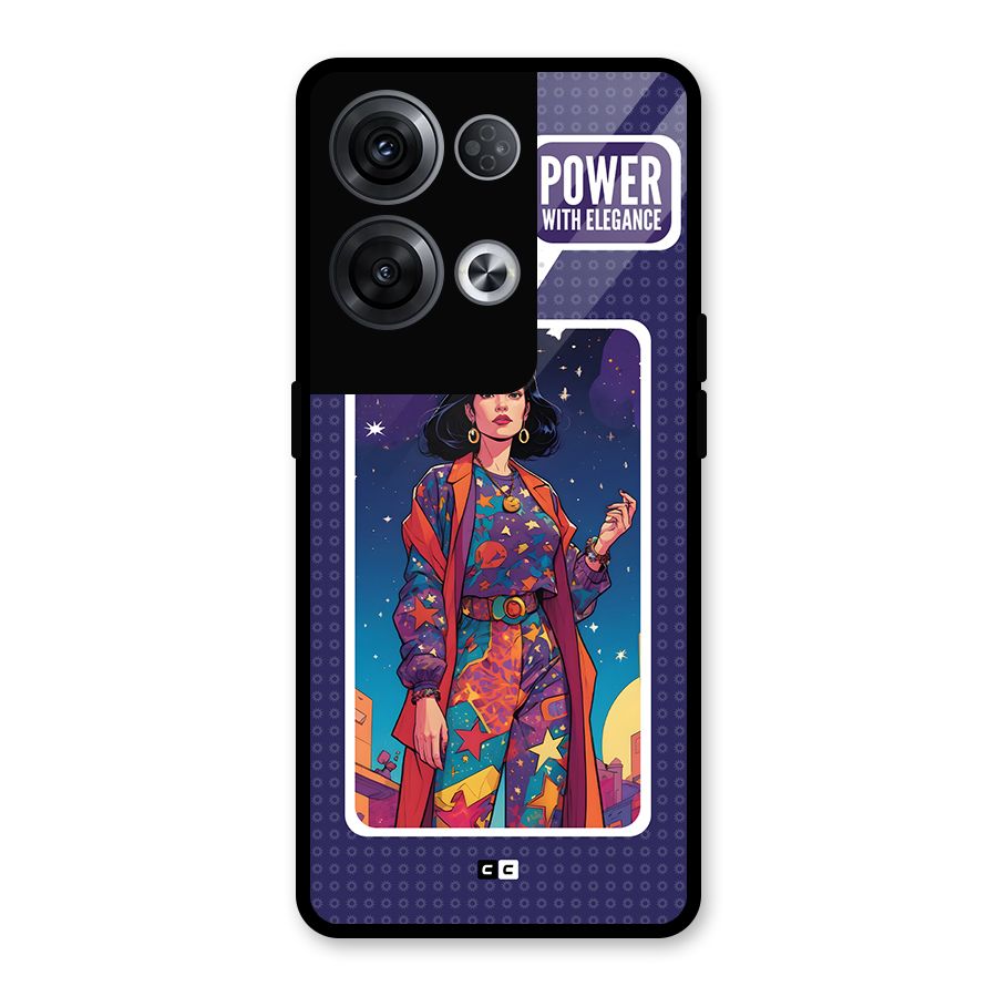 Power With Elegance Glass Back Case for Oppo Reno8 Pro 5G