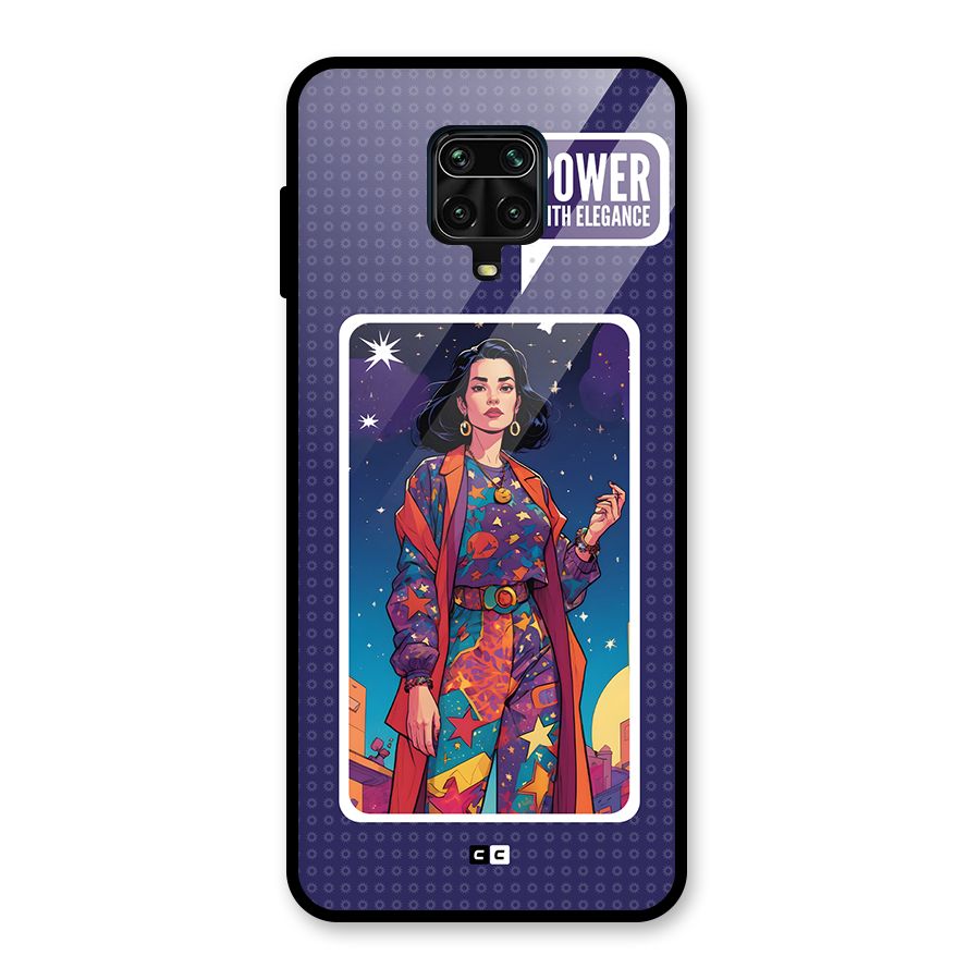 Power With Elegance Glass Back Case for Poco M2 Pro