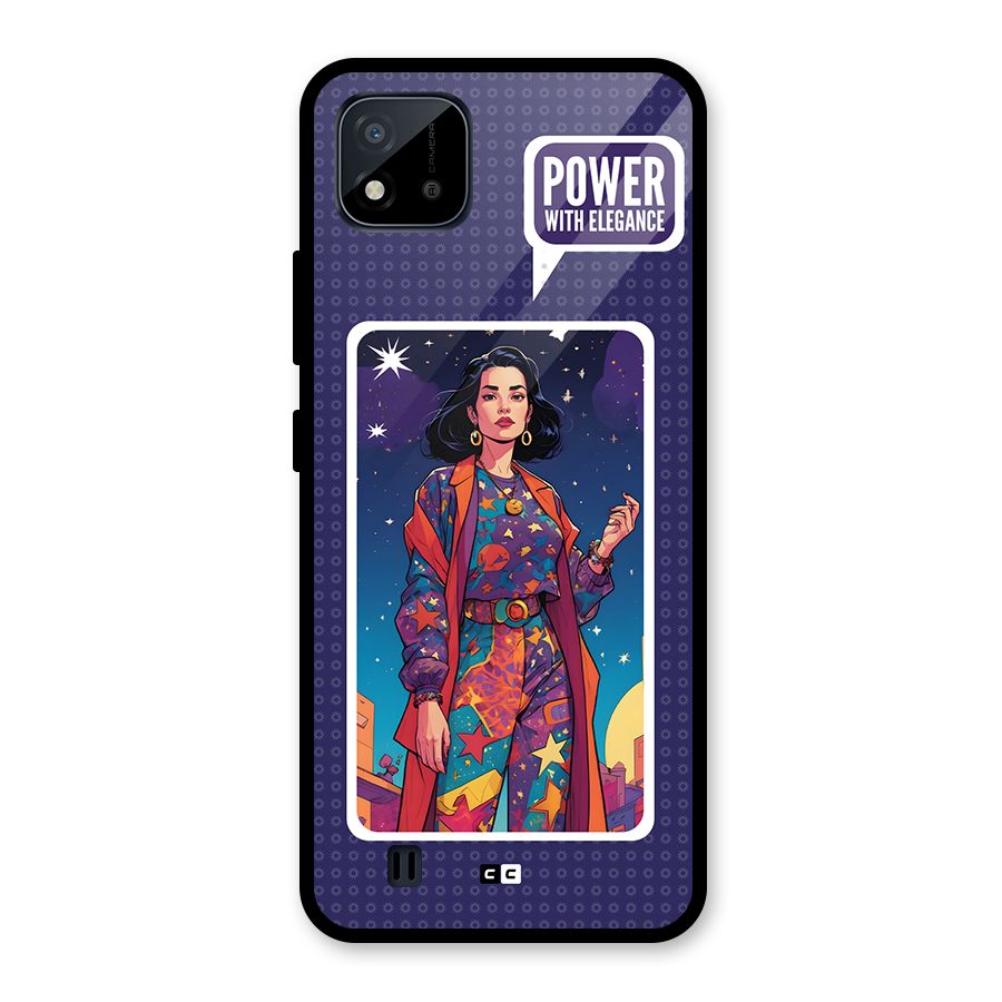 Power With Elegance Glass Back Case for Realme C11 2021