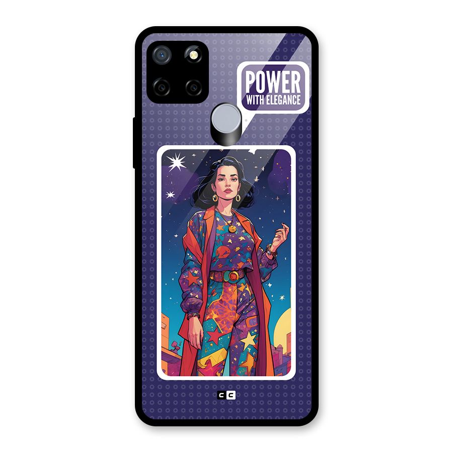 Power With Elegance Glass Back Case for Realme Narzo 30A