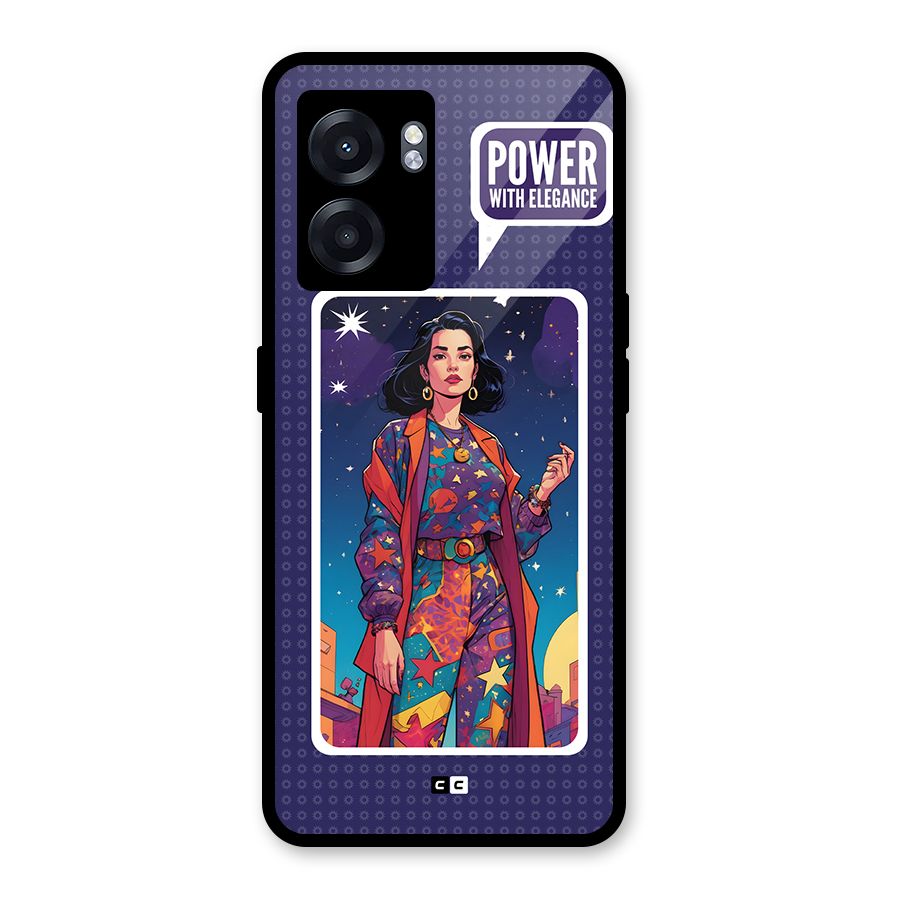 Power With Elegance Glass Back Case for Realme Narzo 50 5G