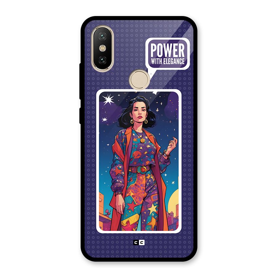 Power With Elegance Glass Back Case for Redmi A2