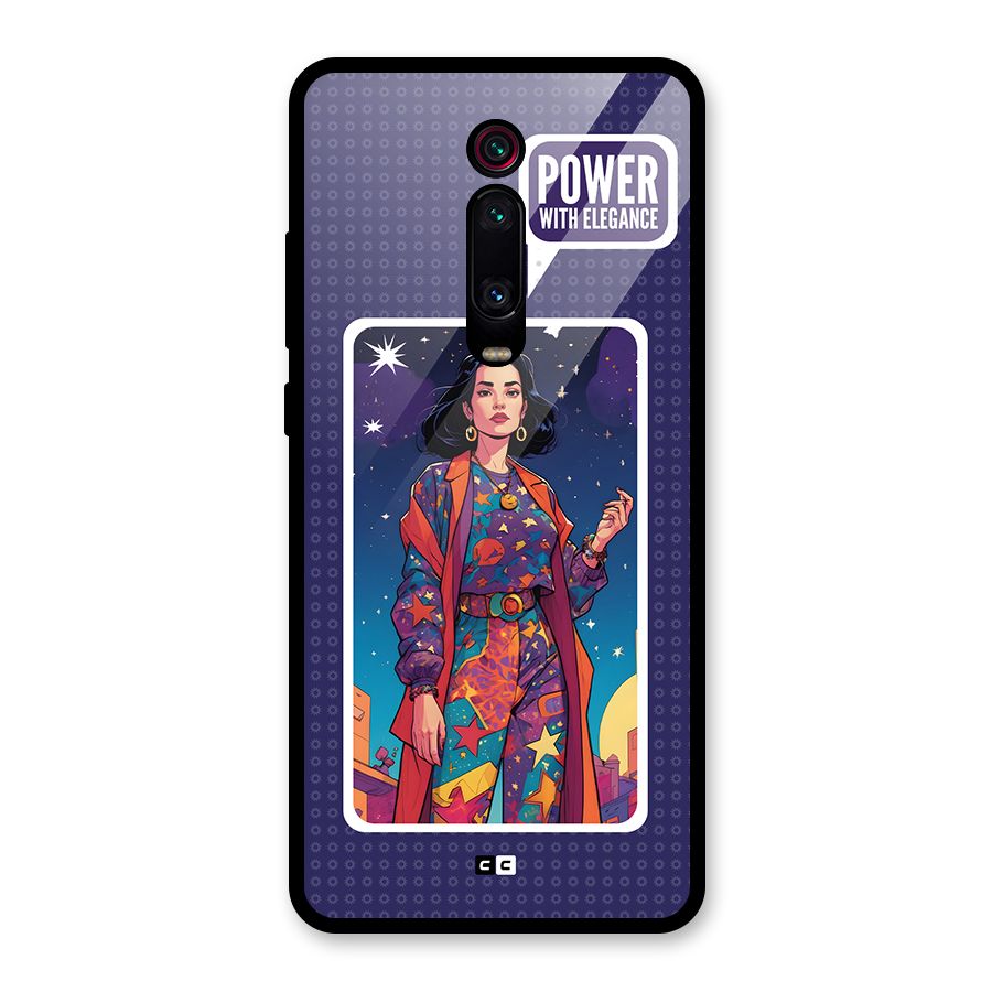 Power With Elegance Glass Back Case for Redmi K20