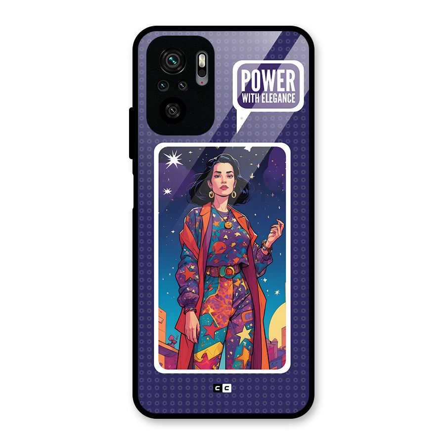 Power With Elegance Glass Back Case for Redmi Note 11 SE