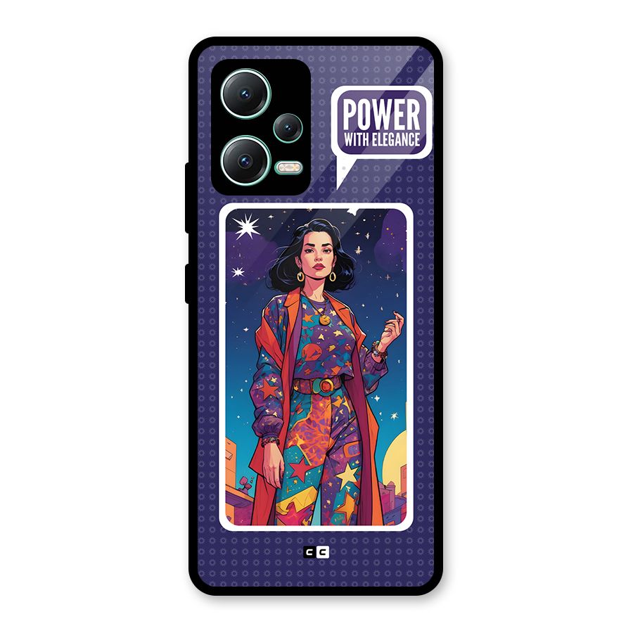 Power With Elegance Glass Back Case for Redmi Note 12 5G