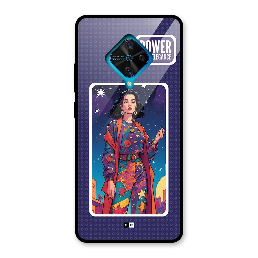 Power With Elegance Glass Back Case for Vivo S1 Pro