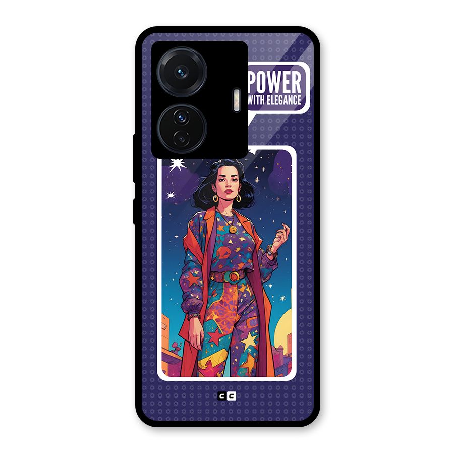 Power With Elegance Glass Back Case for Vivo T1 Pro