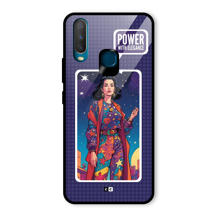 Power With Elegance Glass Back Case for Vivo U10