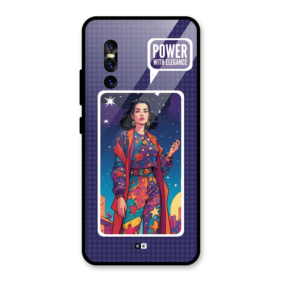 Power With Elegance Glass Back Case for Vivo V15 Pro