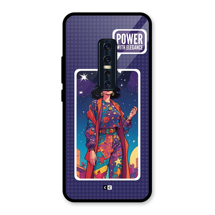 Power With Elegance Glass Back Case for Vivo V17 Pro