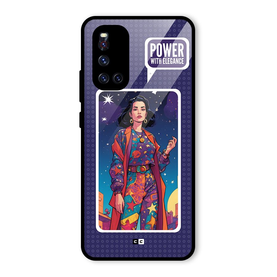 Power With Elegance Glass Back Case for Vivo V19