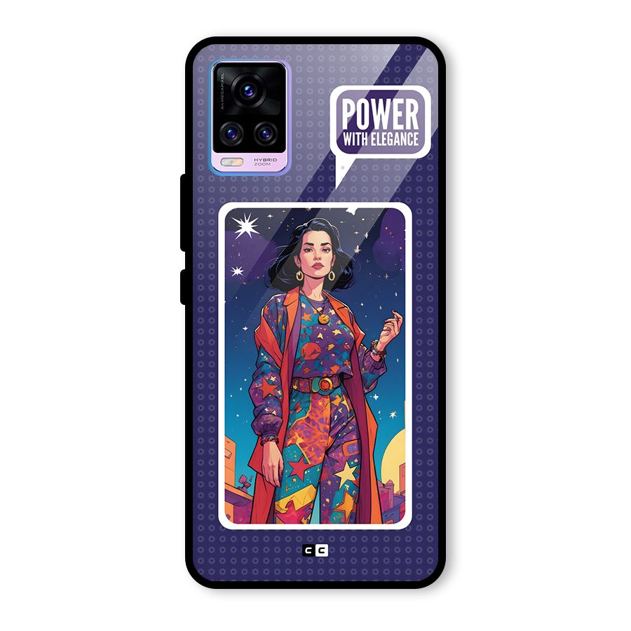 Power With Elegance Glass Back Case for Vivo V20 Pro