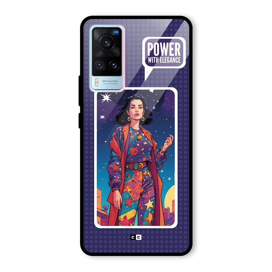 Power With Elegance Glass Back Case for Vivo X60