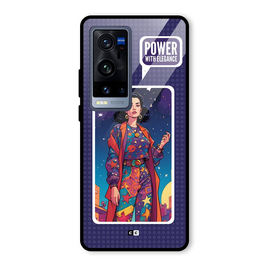 Power With Elegance Glass Back Case for Vivo X60 Pro Plus