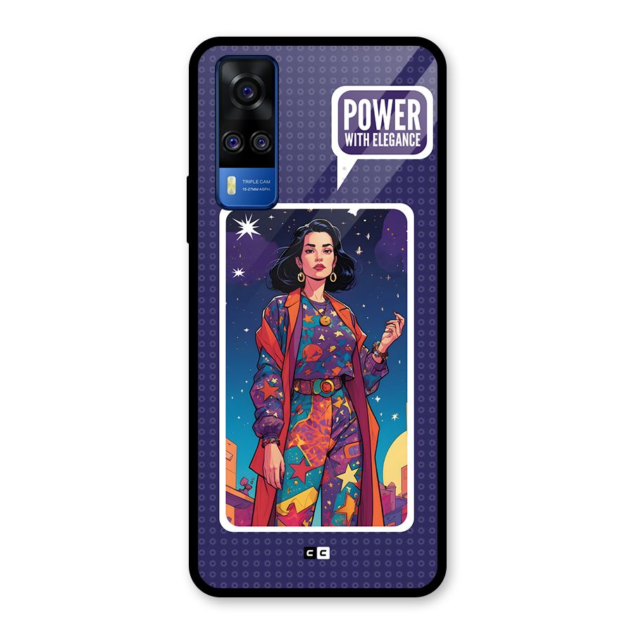 Power With Elegance Glass Back Case for Vivo Y31