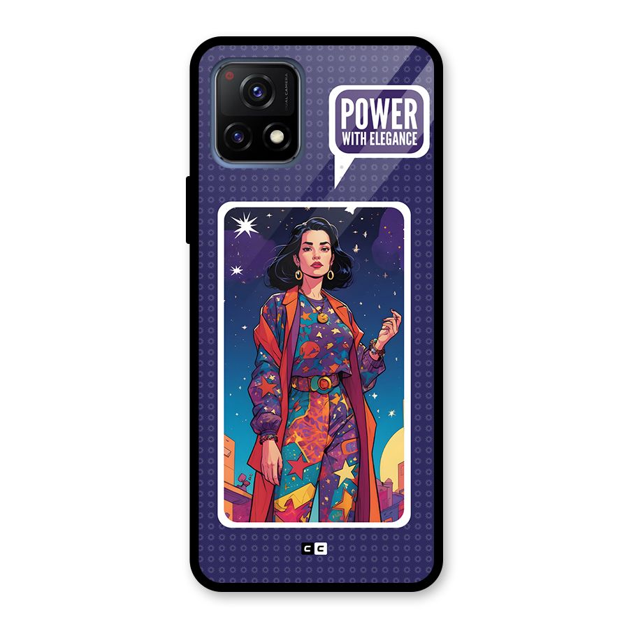 Power With Elegance Glass Back Case for Vivo Y72 5G
