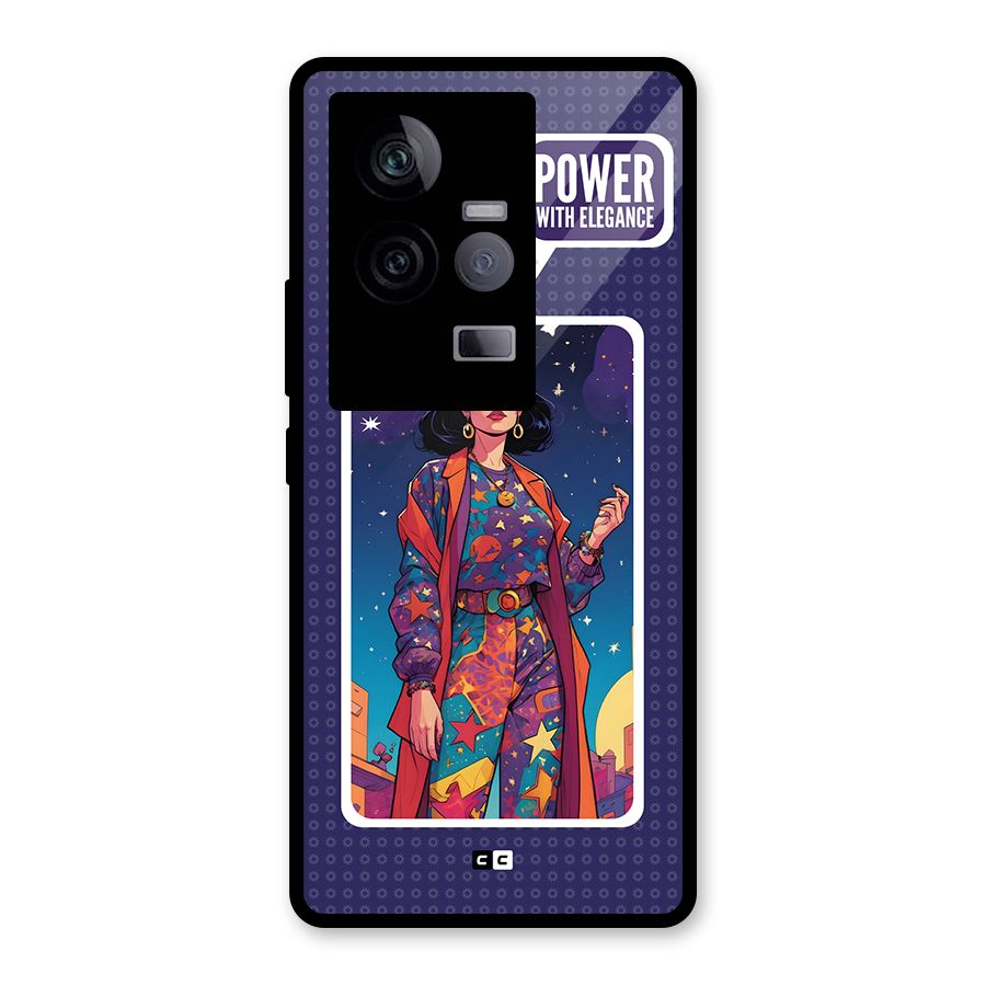 Power With Elegance Glass Back Case for Vivo iQOO 11 5G