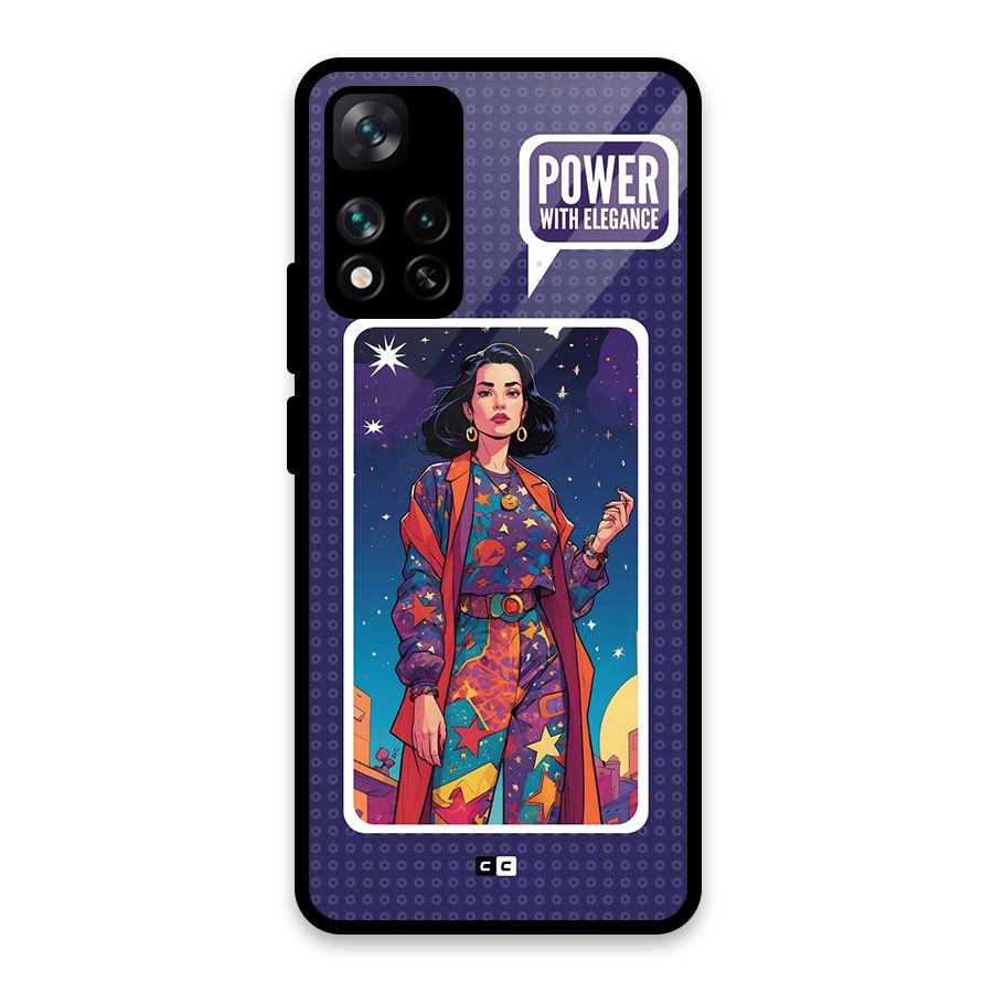 Power With Elegance Glass Back Case for Xiaomi 11i HyperCharge 5G