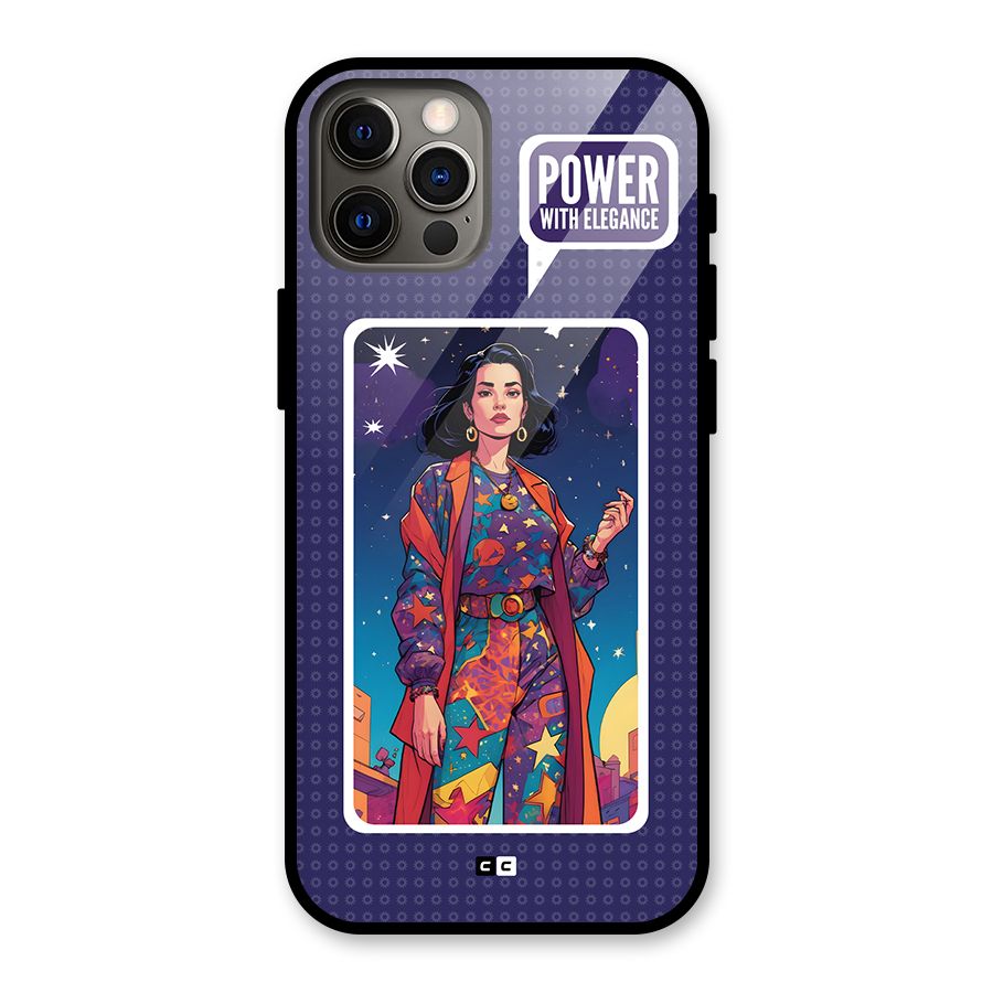 Power With Elegance Glass Back Case for iPhone 12 Pro